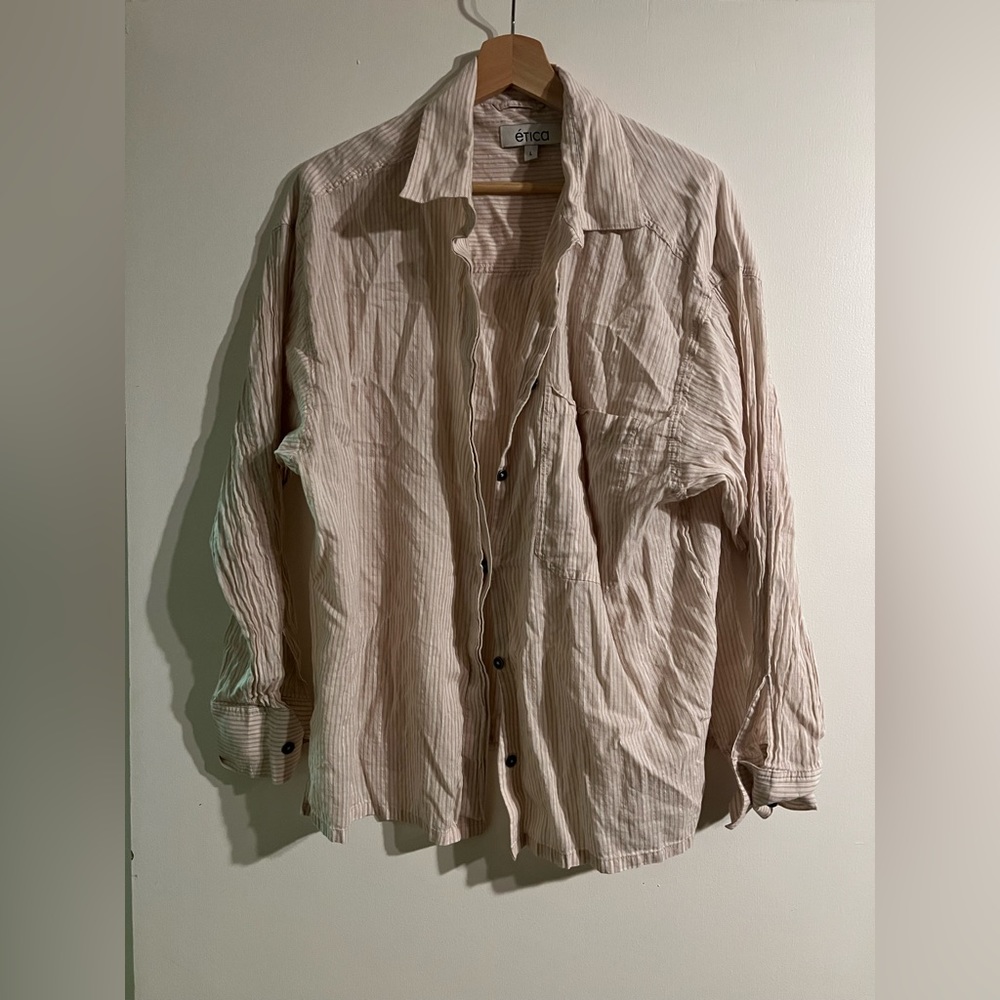 Linen shirt Etica brand, very nice just quite wrinkly at the minebt